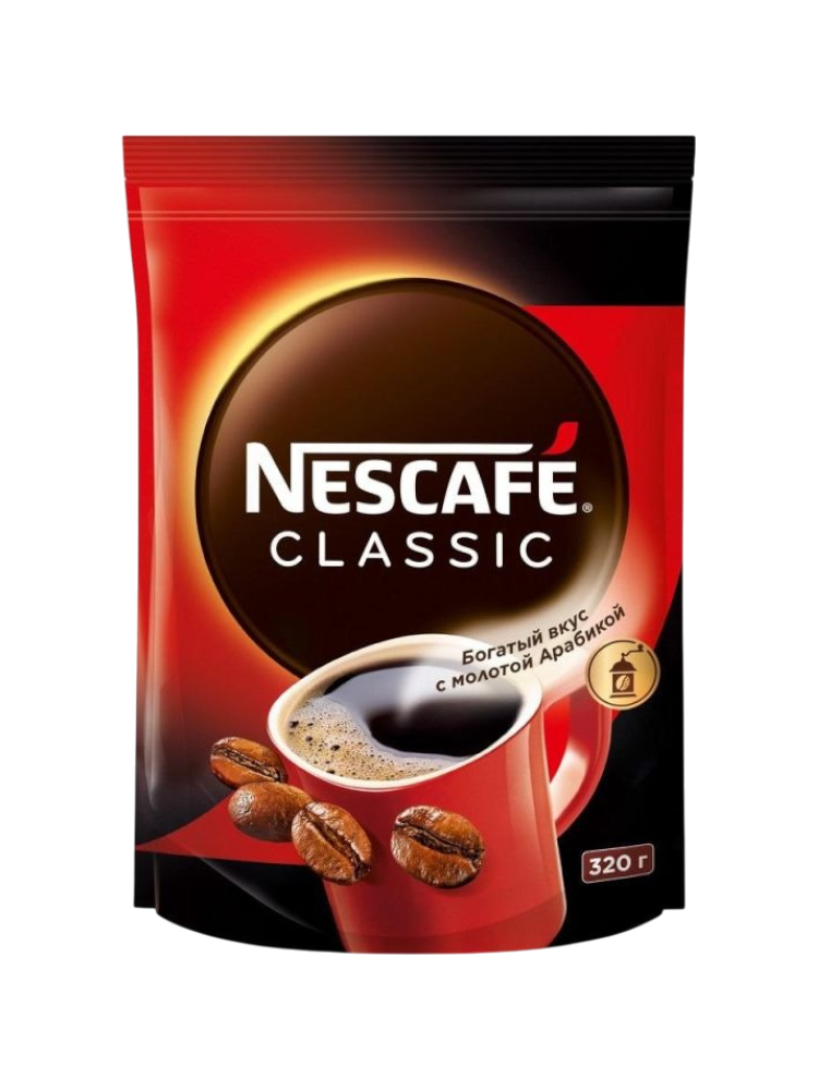 КОФЕ NESCAFE CLASSIC 320Г Д/ПАК 